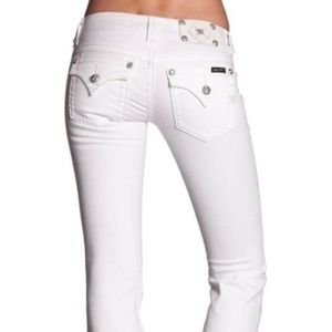 Miss Me White Bootcut Jeans